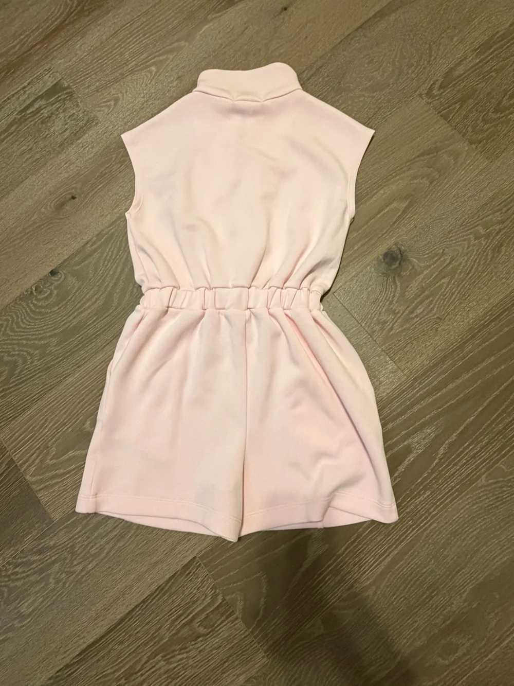 NWOT Pink Sleeveless Zip-Front Romper